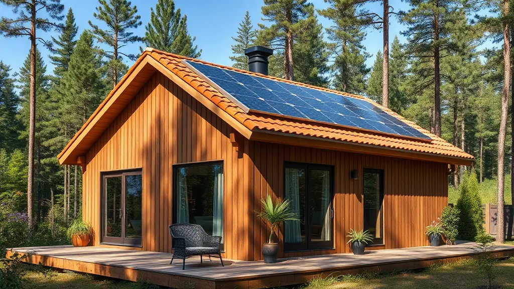 Maison panneau solaire