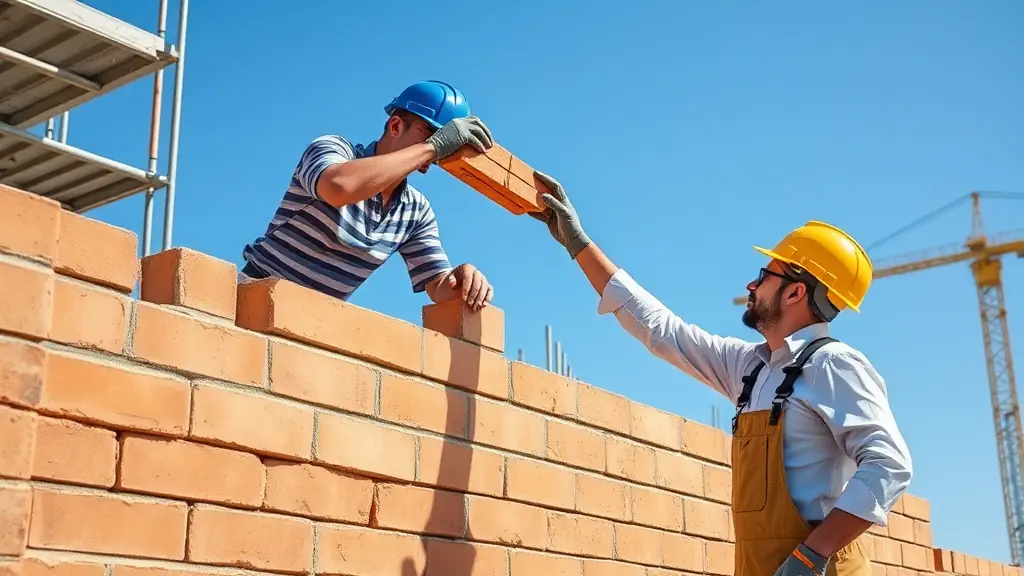 artisans maçon bâtiment