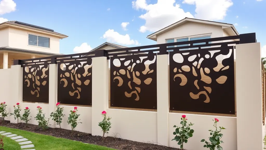 cloture résidence sur mur