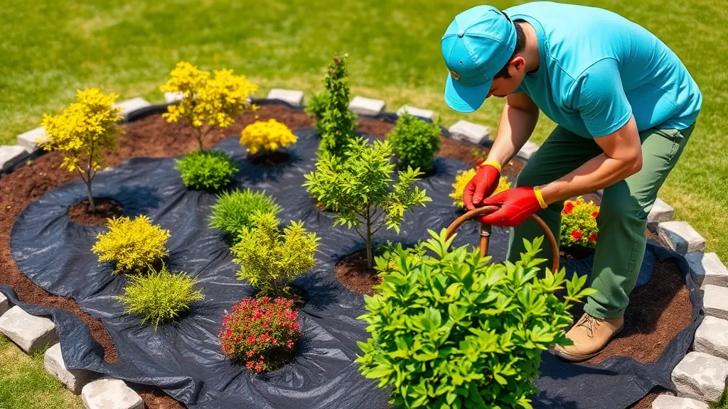 entretien jardin en rond