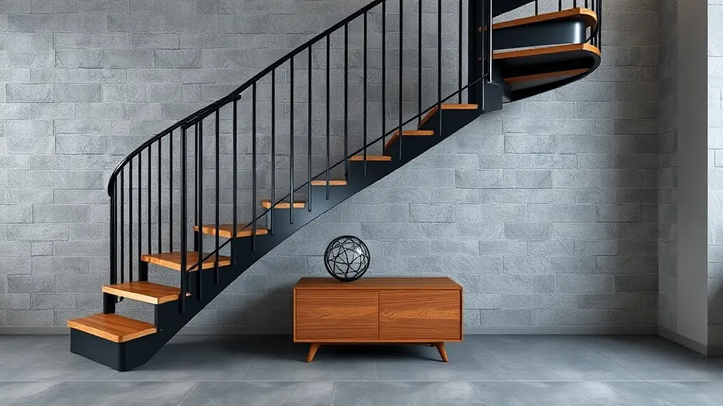 escalier métallique